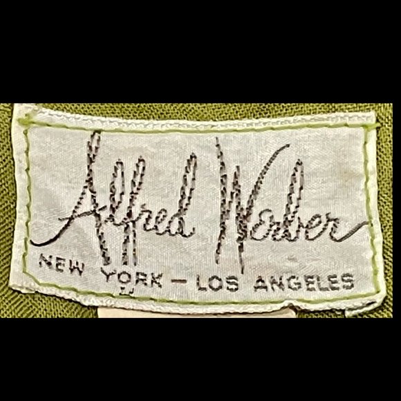 ▪️VTG▪️ALFRED WERBER▪️ILGWU▪️1960's 1970's Floral Lace Overlay Cotton Midi Dress - Picture 6 of 8